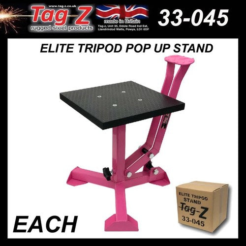 Elite Tripod Pop UP Stand, Big Feet / Gloss Pink / TAG-Z