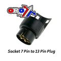 Socket 7 Pin TO 13 Pin Plug Each, Socket Adapter