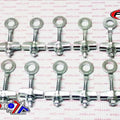 10 Chain Pull + End Cap 12mm Hole, 6mm Thread, 40mm Long