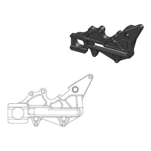 Bracket For O/S Disc Rear KTM Husqvarna, MOTO-MASTER 211064