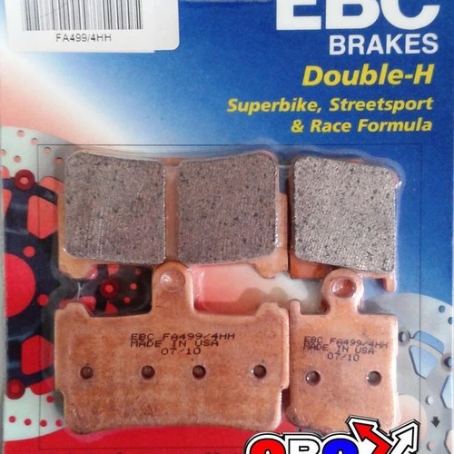 Brake Pads Sintered Metal, Ebc FA499/4HH Gold SET/4, 39-499
