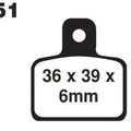 Brake Pads Std FA351 Ebc, FA351TT, 39-351, FA351