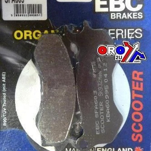 Brake Pads Std Scooter Organic, Ebc SFA603