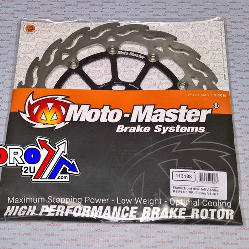 Disc Brake Front Flame Left, MOTO-MASTER Aprilia RSV4 17-19, Tuono 1100 17-19