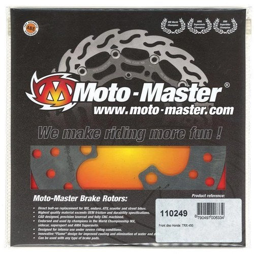 Disc Brake Front Honda TRX250/300/400EX. TRX450R, TRX700XX, Moto Master 110249