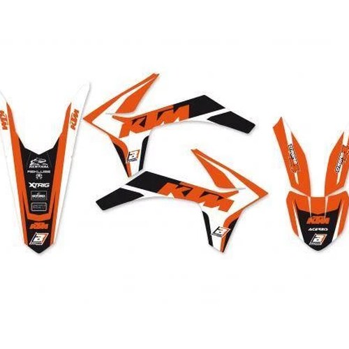 KTM SXF/SX 2011-2012, Exc 2012-2013 DREAM-4 Full Team Decal Kit, Blackbird
