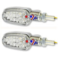 Universal Indicators Aluminum Polished, Clear Lens, LED, E Marked, 3 Wire