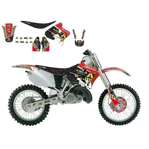 Honda CR125 1993-1997, CR250 1992-1996 Arma Energy Decal Kit, Blackbird