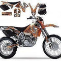 KTM EXC/SX 98-00 Tribal SKULL2 Decal Kit, Blackbird Full Team Kit