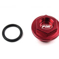 Oil Filler Plug Alloy M20x2.5, Honda Yamaha Kawasak Suzuki, Red