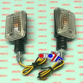Universal Rectangular Indicators, Clear Lens, Pair, Black Look