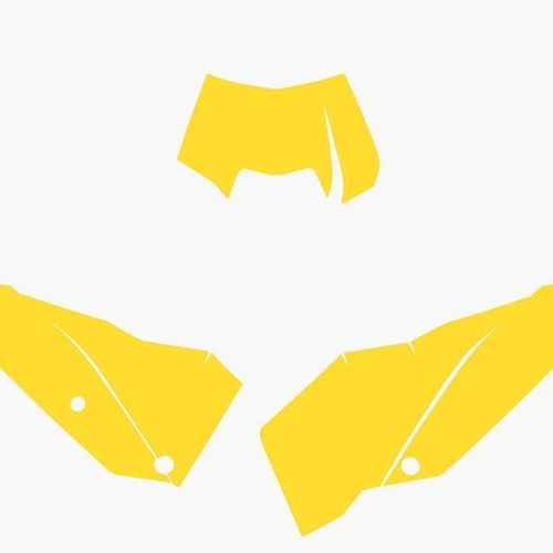 Yellow Backgrounds KTM Exc 125-250 08-11, EXC-F 250-450 08-11
