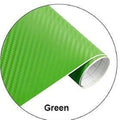 Green Carbon Fiber Decal Sheet 30x127cm, 3D Fiber Vinyl