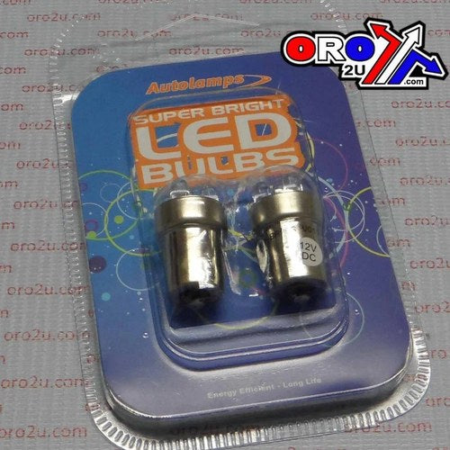 LED Bulb 12V White BA15S 5-LEDS, Indicator Bulb