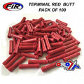 Crimp Butt Connectors Pack/100 (Red).