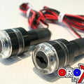 Bar End With LED Flasher Light Black