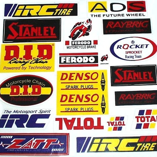 Motorcycle Sticker Sheet