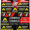 Honda Gariboldi Sticker Sheet, PRE-CUT