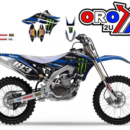 Yamaha YZ-F450 2010-2013, Monster Energy 3 Decal Kit