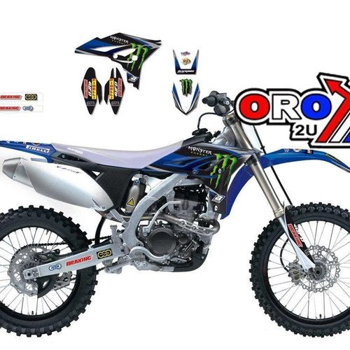 Yamaha YZ-F250 2010-2013, Monster Energy 3 Decal Kit