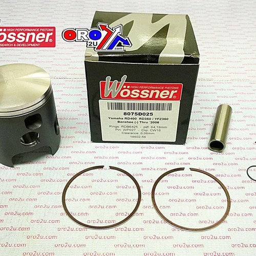 Wossner 64mm Piston Kit C, Yamaha YFZ350 Banshee 87-07, RD350 LC/YPVS 80-92