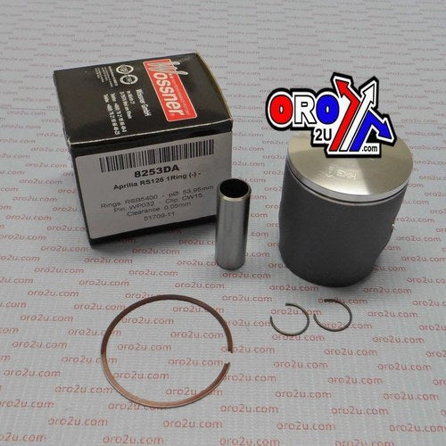Wossner 54mm Forged Piston Kit A, Aprilia RS125, Single Ring