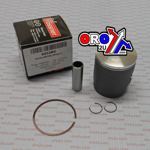 Wossner 54mm Forged Piston Kit C, Aprilia RS125, Single Ring