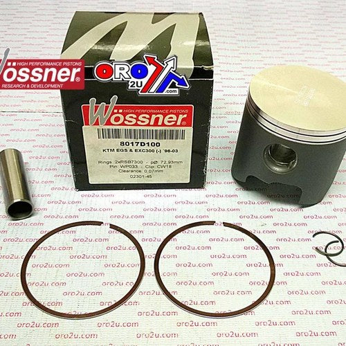 Wossner 73mm Forged Piston Kit KTM 300 SX/EXC/MXC 1996-2003