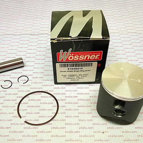 Wossner 68.44mm Piston Kit Honda CR250 2002-2004, 1-RING