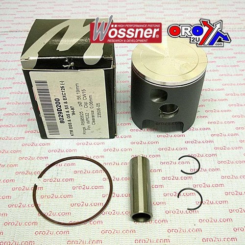 Wossner 56.25mm Forged Piston Kit A, KTM 125 1994-2000