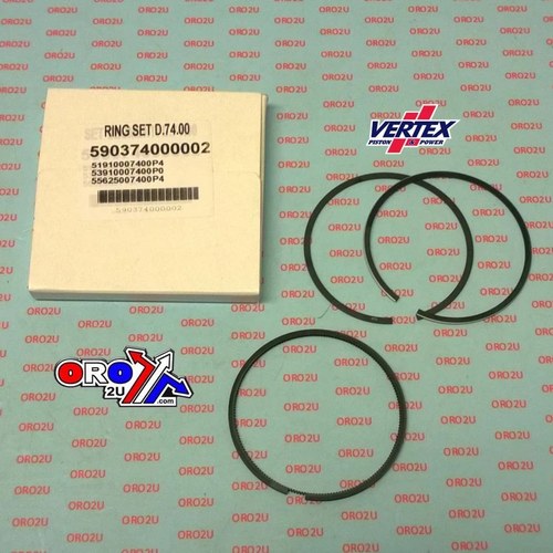 Vertex Piston Ring 74mm Kymco 250 ATV/UTV 2003-2006