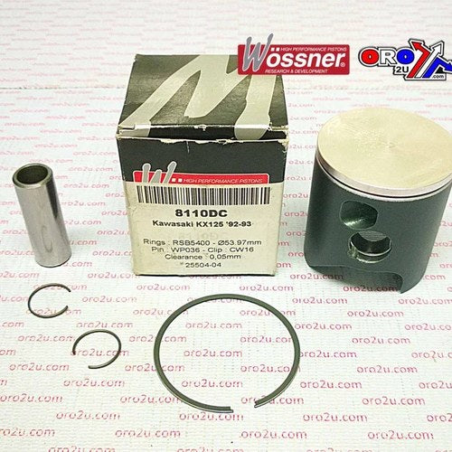 Wossner 54.5mm Piston Kit Kawasaki KX125 1993