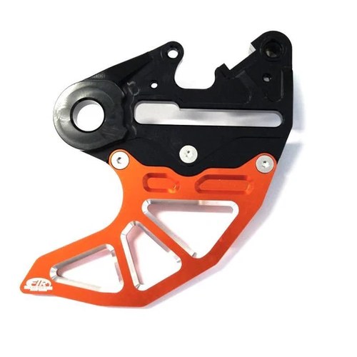 Fir BLK/ORG Rear Disc Guard W/CALIPER Mount KTM SX250 2009-2012, SX-F450 09-12