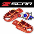 Scar Orange Alum Foot Pegs Kawasaki KX125 1997-2001, KX250 1997-2001