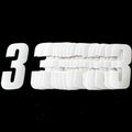 3 White Decal 4.5"/11cm PK/20