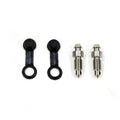 Stainless Steel Bleed Nipples 7mm with Caps - Set of two