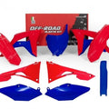 R-TECH RED/BLUE Plastic Kit Honda CRF450R 2017-2018, CRF250R 2018