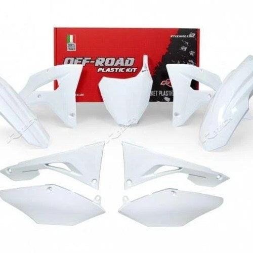 R-TECH White Plastic KIT/6HONDA CRF250RX 2019, CRF450RX 2017-2018