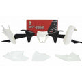 R-TECH WHITE/BLACK Plastic KIT/6 KTM EXC/EXC-F 250-500 17-19, XC-W 125/150 17-19