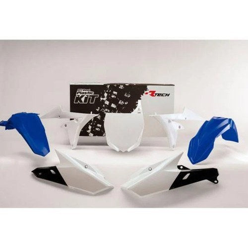R-TECH BLUE/WHITE Plastic KIT/5 Yamaha YZ450F 2014-2017, YZ450FX 2016-2018
