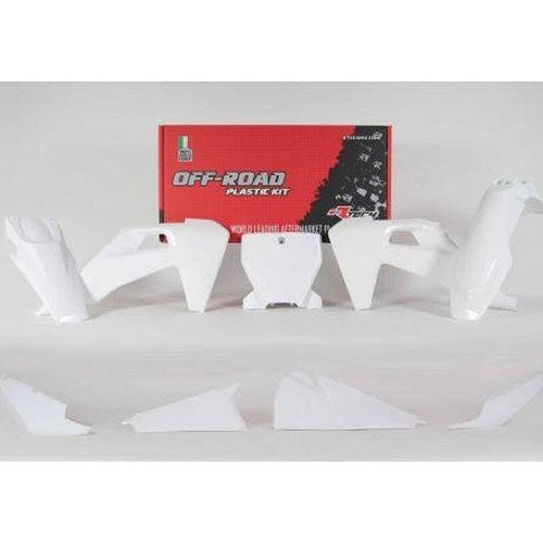 R-TECH White Plastic KIT/6 Husqvarna TC125/250 2019-2022, TX300 2019-2022