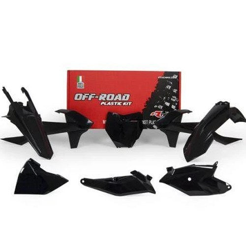 R-TECH Black Plastic KIT/6 KTM SX85 2018-2024, Gas MC85 2021-2023