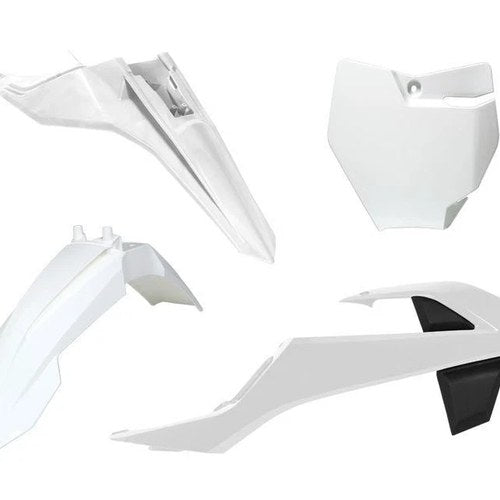 R-TECH White Plastic KIT/4 KTM SX65 2016-2023, Gas MC65 2021-2023