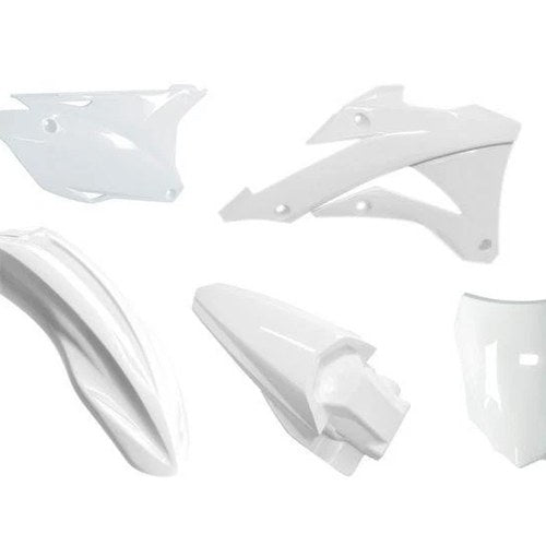 R-TECH White Plastic KIT/5 Kawasaki KX85 2014-2021, KX100 2014-2021