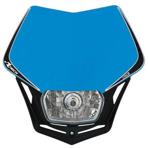 R-TECH BLUE/BLACK V-FACE Universal Headlight