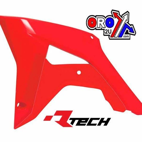 R-TECH Neon Red Rad Scoops Honda CRF250R 2018-2021, CRF540R 2017-2020