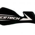 R-TECH BLACK/WHITE Hand Guards Honda CRF450R 2002-2003