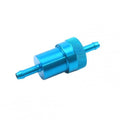 Blue 1/4" Alloy Fuel Filter