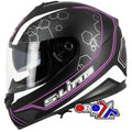 S-LINE Road Helmet Road XL 62 BLACK/PINK, Full Face S440 Double Visor