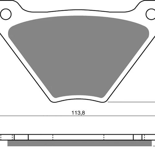 Brake Pads Front & Rear For Harley Davidson Dyna Series Banana 72-1984